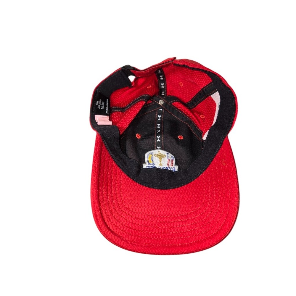 Under Armour Golf Ryder Cup 2016 Hat Red Adjustable Mens USA Flag Baseball Cap - Picture 5 of 6
